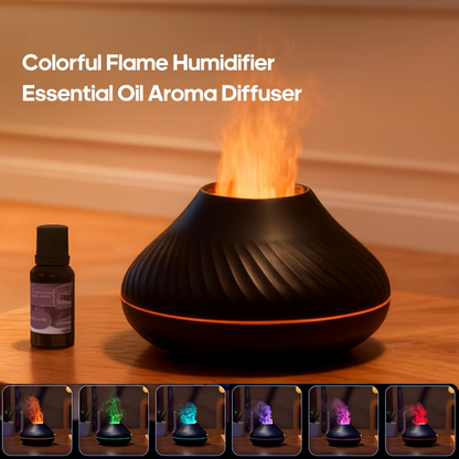 Transform Your Space with the Volcanic Aroma Diffuser Essential Oil Lamp - 130ml