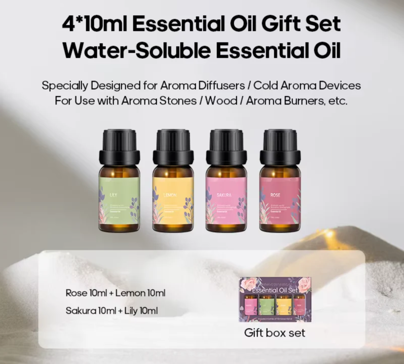 Volcanic Aroma Diffuser Essential Oil Lamp 130Ml USB Portable Air Humidifier with Color Flame Night Light