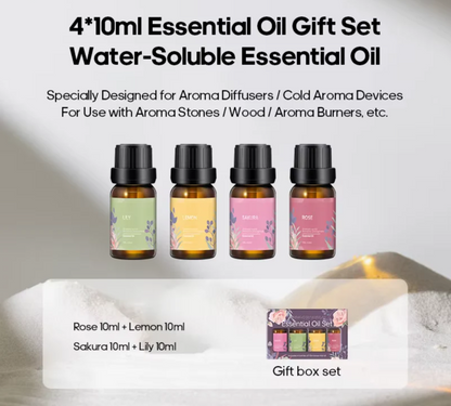 Volcanic Aroma Diffuser Essential Oil Lamp 130Ml USB Portable Air Humidifier with Color Flame Night Light